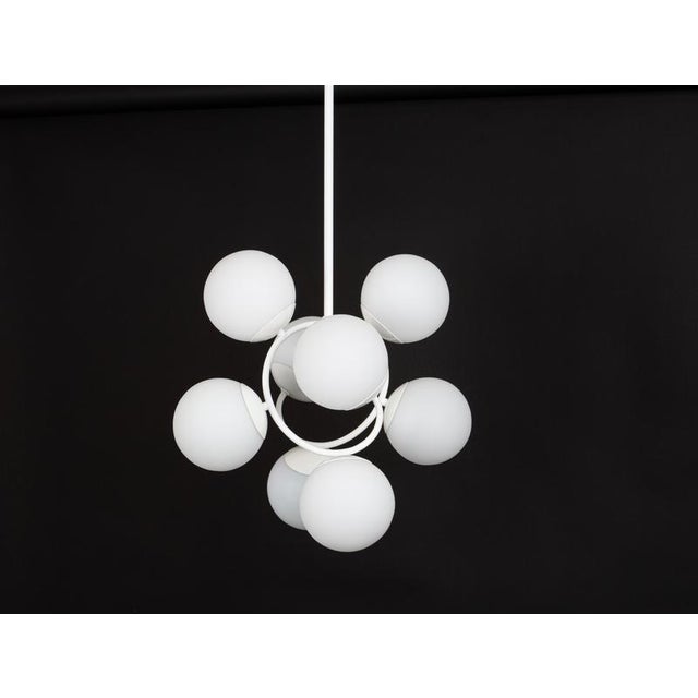 Mid-Century Orbital Pendant Lamp attributed to Kaiser Idell / Kaiser Leuchten, Germany, 1970s For Sale - Image 12 of 14