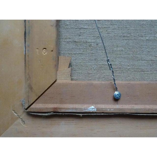 Raimonds Staprаns, Portrait of Woman, 1955, Oil on Canvas For Sale - Image 6 of 7