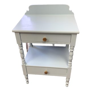 Late 20th Century Hitchcock Painted Side Table For Sale