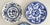 Ceramic Blue and White Vintage & Antique Decorative Wall Plate Grouping — Set of 9 For Sale - Image 7 of 14