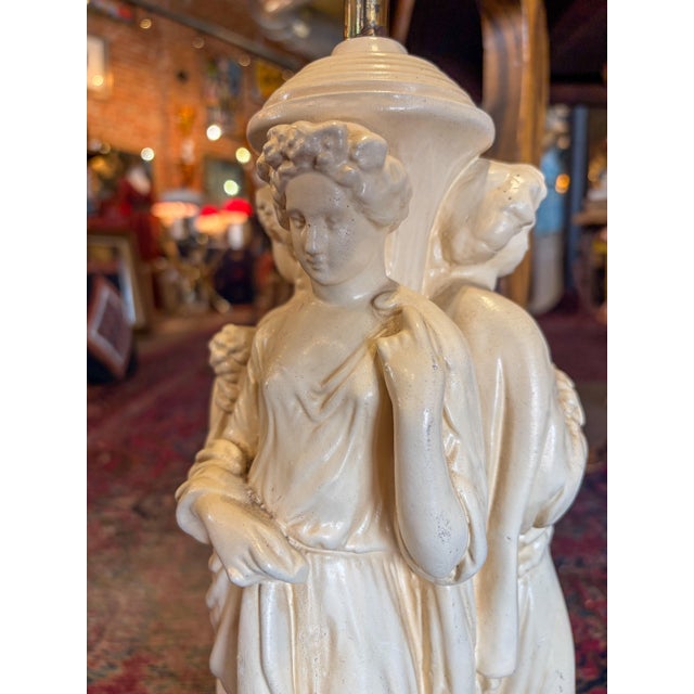 1960s Three Graces Table Lamp For Sale - Image 9 of 12