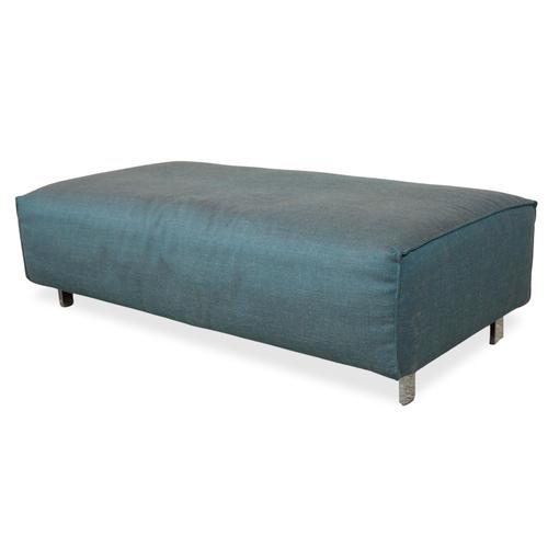 Textile Grata Ottoman in Petrol Blue Fabric from Rolf Benz For Sale - Image 7 of 7