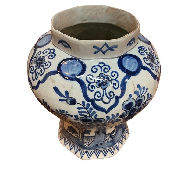 18th Century Johannes Van Duijn Dutch Ceramic Vase For Sale - Image 10 of 14