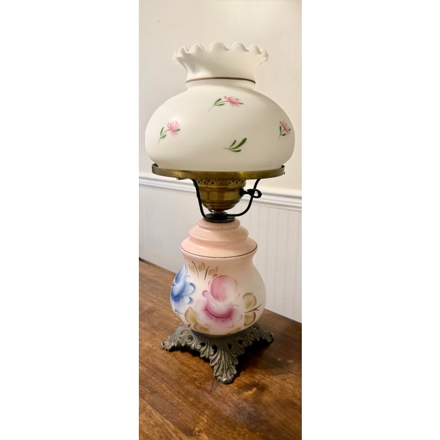 Mid 20th Century Electric Hurricane Lamp For Sale - Image 10 of 12