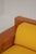 Brown Mid-Century Modern Italian Lounge Chair with Wood Frame and Yellow Upholstery, 1970s For Sale - Image 8 of 9