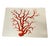2000 - 2009 Vintage Italian Red Coral Cork-Backed Placemats - Set of 6 For Sale - Image 5 of 11