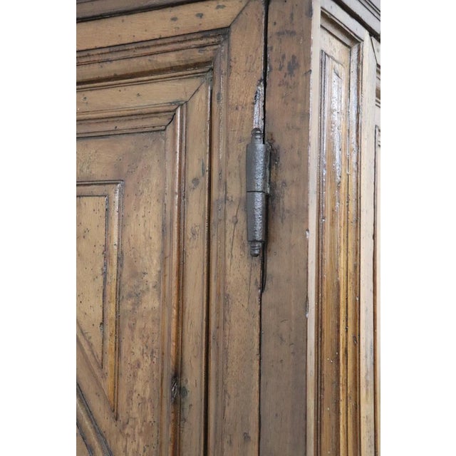 Wood Antique Italian Walnut Wardrobe, 1600s For Sale - Image 7 of 18
