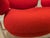 Fogia Bollo Armchair in Red Fabric For Sale - Image 4 of 8