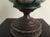 Celadon Vintage Italian Style Pottery and Brass Lamp For Sale - Image 8 of 10