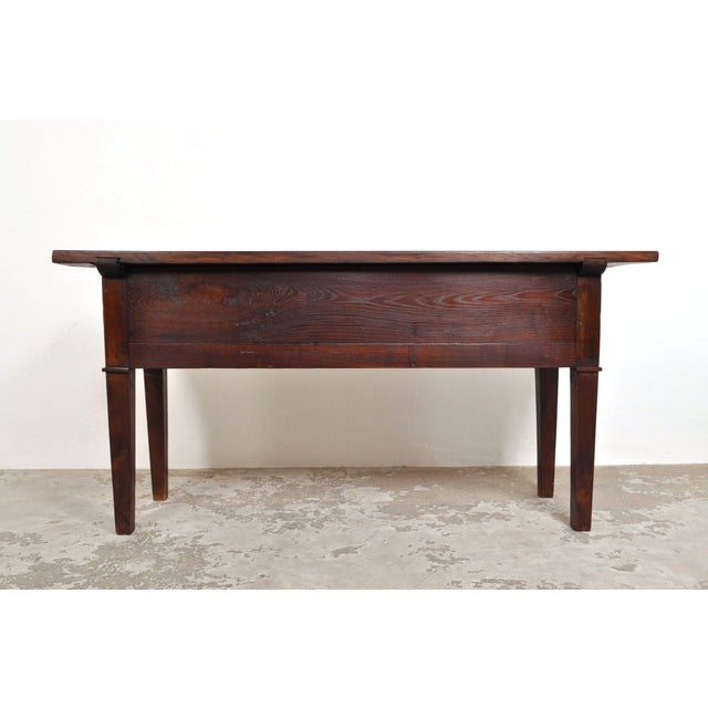 Antique Spanish Side Table in Chestnut Wood, 1850s For Sale - Image 13 of 14