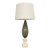 Mid 20th Century Murano Glass and Marble Table Lamp For Sale