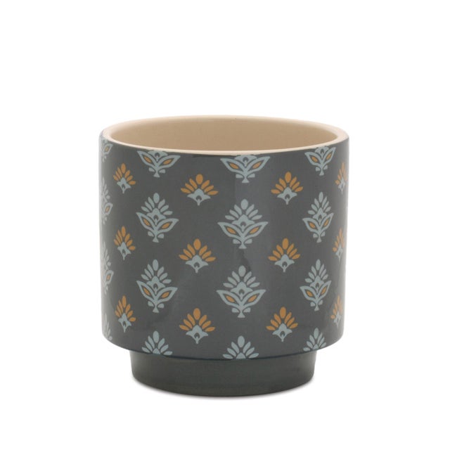 2020s Mini Floral Pattern Planter (Set of 2) For Sale - Image 5 of 5