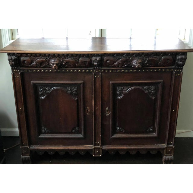 French 19th Century French Renaissance Carved Buffet For Sale - Image 3 of 13