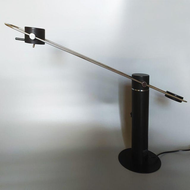 1970s stunning original halogen table lamp model n. 7671 (first series, so rare to find it) by egon hillebrand for...