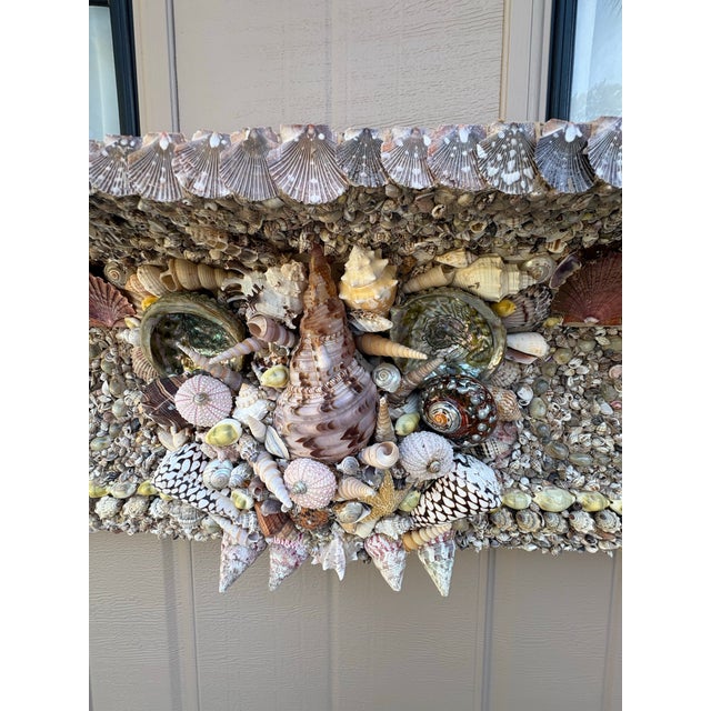 Months of painstaking placement of shells and treasures of the sea went into the designing and making of this impressive...