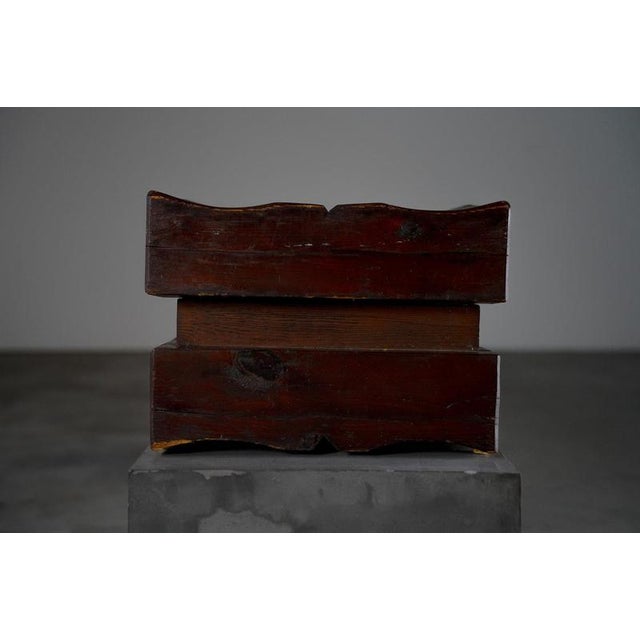 Sculptural Oak Stool, Germany, 1950s For Sale - Image 4 of 5