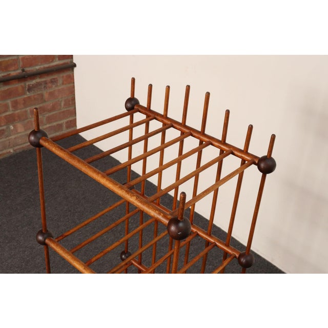 Folk Art Whimsy Stick and Ball Spindle Shelf / Etagere For Sale - Image 10 of 14