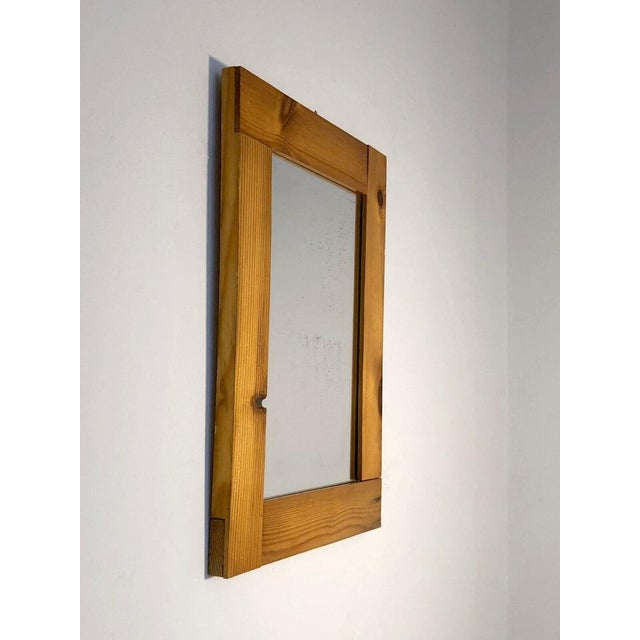 Small Mid-Century Modern Wall Mirror, France, 1950s For Sale - Image 4 of 6