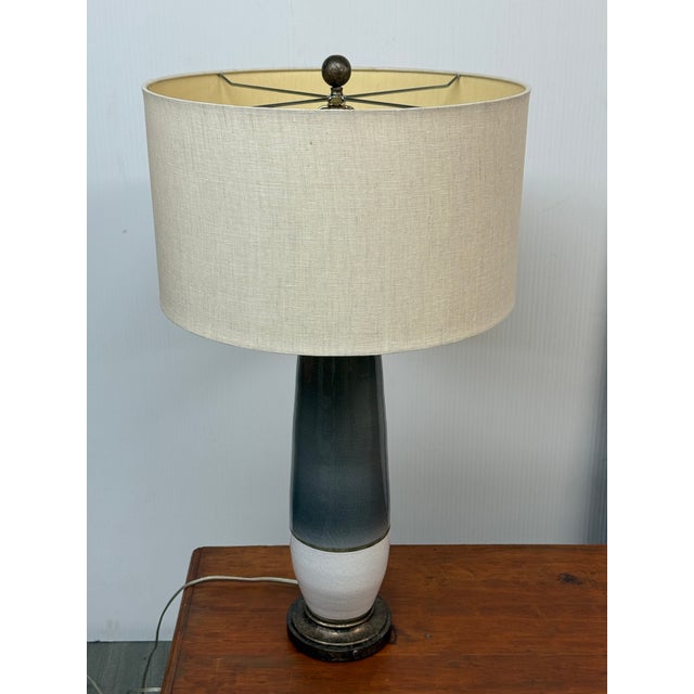 Contemporary Curry & Company Urbino Terracotta Table Lamp For Sale - Image 3 of 12
