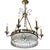 Neoclassical or Regency Dore, Crystal, Six Arm Chandelier, Italy For Sale - Image 4 of 6
