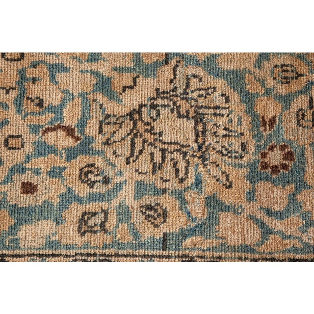 1920s Authentic Persian Tabriz Botanic Hand Knotted Wool Rug For Sale - Image 5 of 9