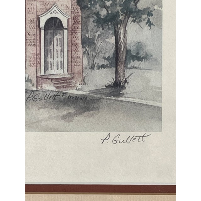 1970s Fayette County Courthouse, Georgia by Patsy Gullett 16 X 13 For Sale - Image 4 of 10