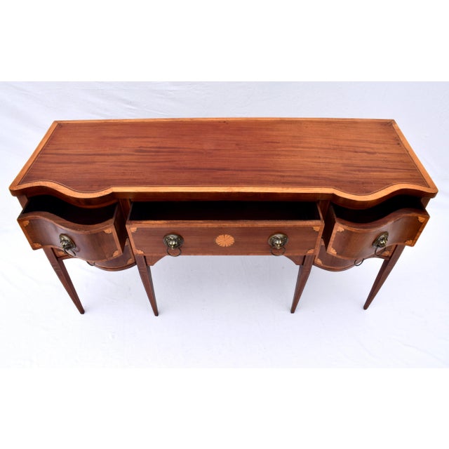 Mahogany Hepplewhite Sideboard With Satinwood Inlay For Sale - Image 12 of 13