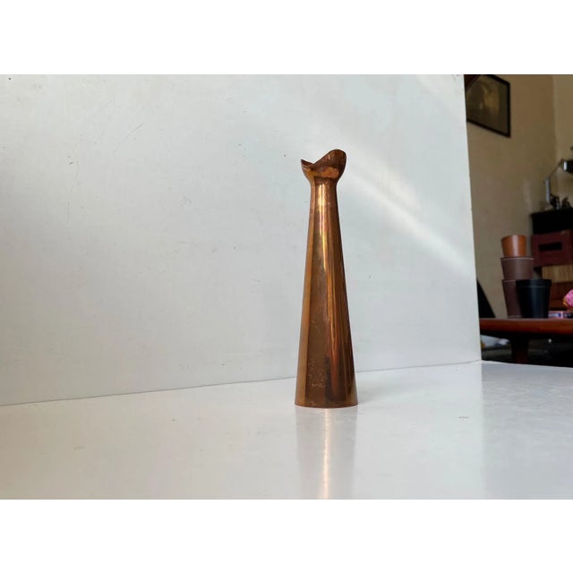 1960s Scandinavian Mid-Century Copper Vase, 1960s For Sale - Image 5 of 9