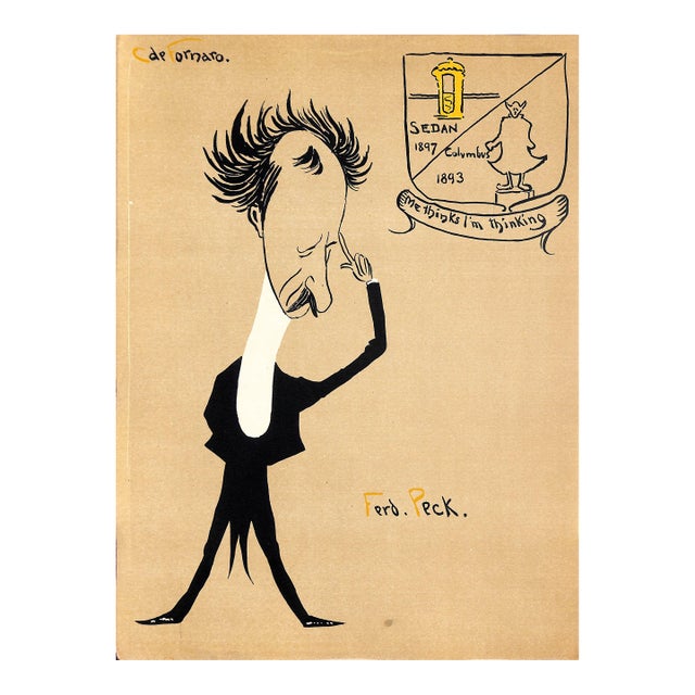 Mid 20th Century Ferd Peck by Carlo De Fornaro Reproduction Print For Sale