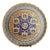 Vintage A. Barton Creation 24k Gold & Cobalt Blue Glass Seder Plate - 13.25" For Sale