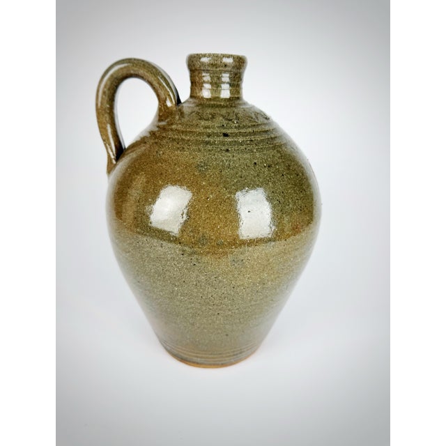 Ceramic Signed Lisk Studio Pottery Rooster Jug | Southern Folk Art Stoneware For Sale - Image 7 of 10