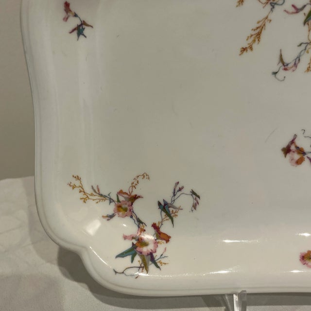 Art Nouveau 1900s Serving Platter with Haviland pattern H1252 For Sale - Image 3 of 5