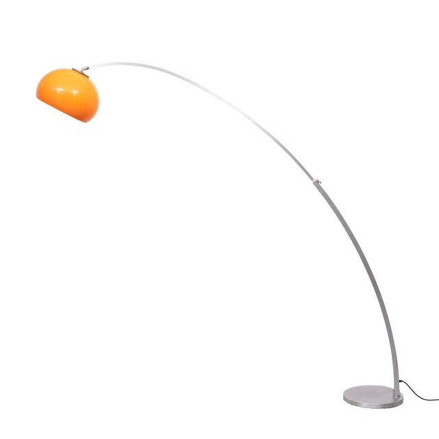 Mid-Century Modern Adjustable Arc Floor Lamp from Gioffredo Reggiani, Italy, 1970s For Sale - Image 3 of 15