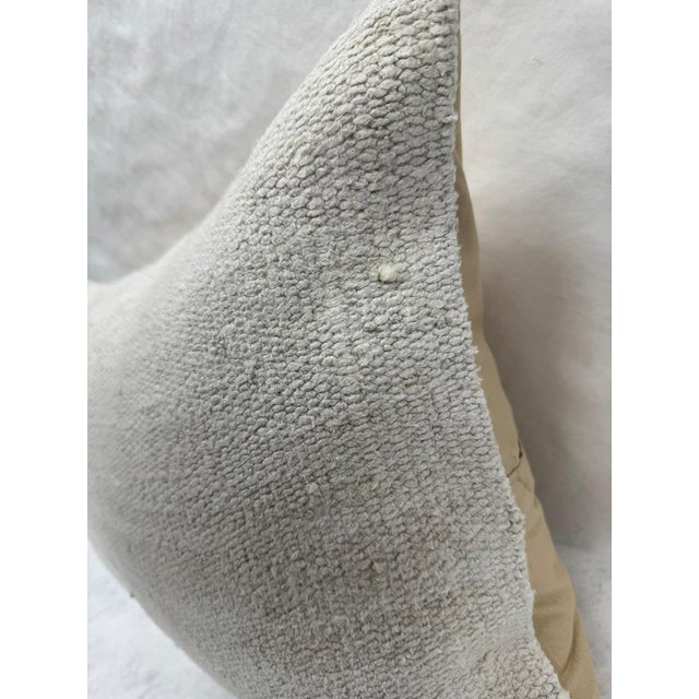 Turkish Hemp Pillow Cushion Natural Cream Gray Pillow Cushion Cover 16" x 24" #30243 Enhance your home decor with our...
