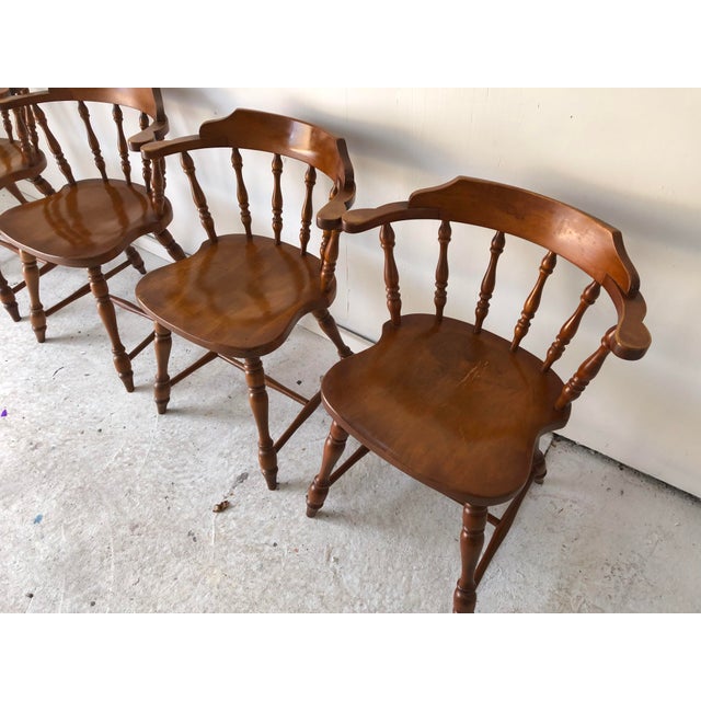 Vintage Country Style Hale Furniture Co. Maple Chairs S/4 Chairish