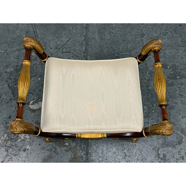 Maitland-Smith Neoclassical Curule Bench For Sale In San Francisco - Image 6 of 12