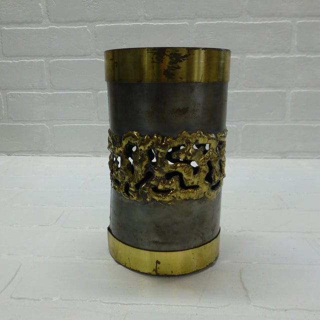 Brutalist Vintage Brutalist Wine Bottle Holder For Sale - Image 3 of 10
