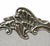 Antique Rococo Style Three Panel Ornate Silver Metal Fireplace Screen Birds For Sale - Image 4 of 8