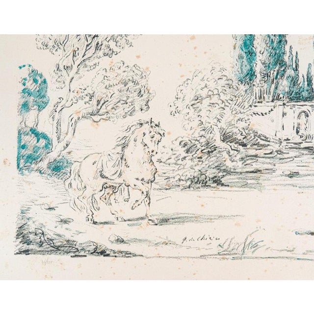 De Chirico, Horse at Villa Falconieri, Lithograph For Sale - Image 4 of 14