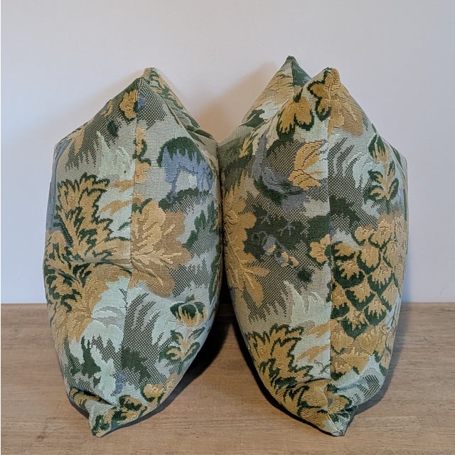 Traditional Scalamandre Tails Tale 20" Pillows in Forest - Pair of 2 For Sale - Image 3 of 9