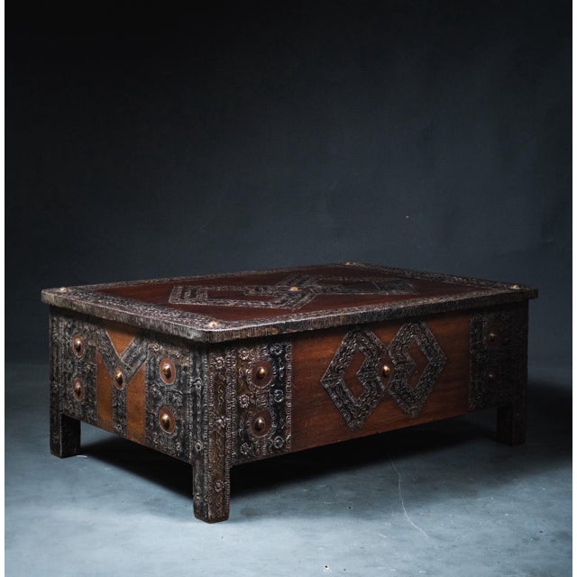 Wood Handcrafted Table from Touareg For Sale - Image 7 of 7