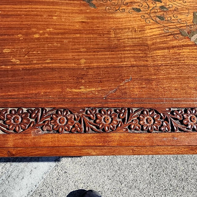 Mid Century Anglo Indian Walnut Coffee Table For Sale - Image 17 of 18