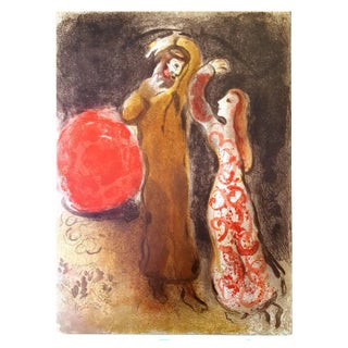 Marc Chagall, Meeting of Ruth and Boaz, 1960, Original Lithograph For Sale