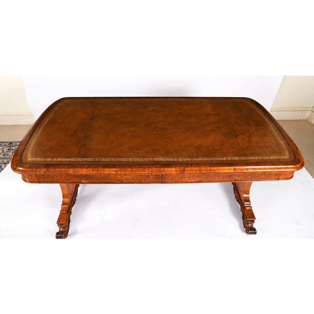 Antique Victorian Pollard Oak Writing Table Desk in the Manner of Gillows, 19th Century For Sale - Image 11 of 17
