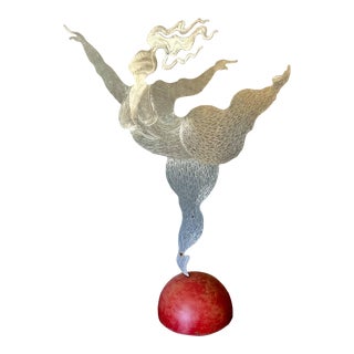 Large Stainless Steel Dancing Woman Sculpture For Sale