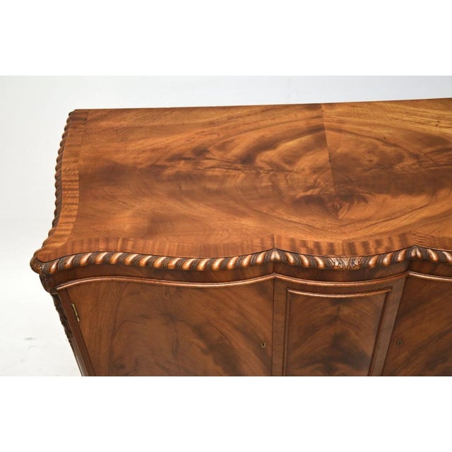 Chippendale Serpentine Cabinet, 1900s For Sale - Image 6 of 10
