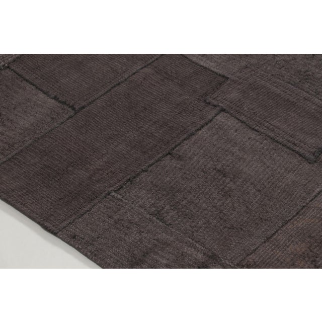 Vintage Turkish Runner With Mauve & Black Patchwork in Bold Design - Rug & Kilim For Sale In New York - Image 6 of 9