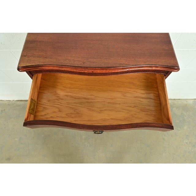 Wood Sligh Furniture Regency Carved Mahogany Bookcase, Circa 1940s For Sale - Image 7 of 15