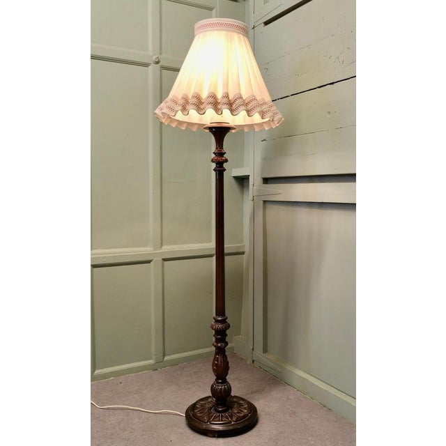 1900 - 1909 Edwardian Carved Floor Lamp, 1900s For Sale - Image 5 of 8