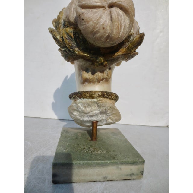 Hygieia Goddess of Good Health Alabaster Carving Circa 1890s For Sale - Image 12 of 12